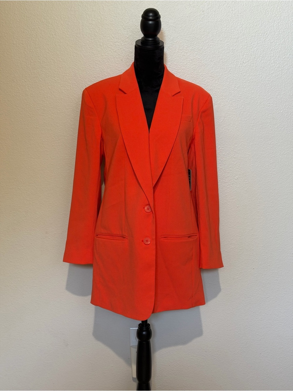 EXPRESS Women’s Orange Long Blazer Jacket